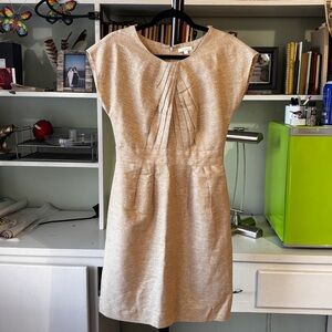 SHOSHANNA: Tailored Dress in Gold Size 8